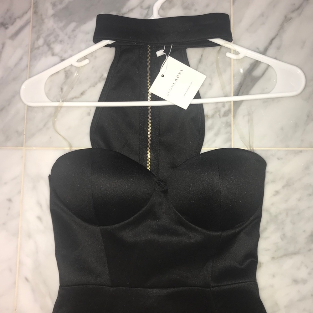 Black bustier choker dress - Picture 2 of 8